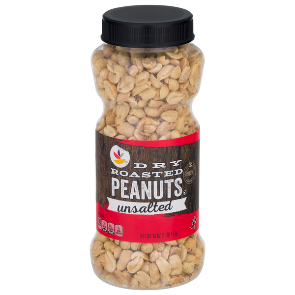 slide 1 of 1, Giant Peanuts Dry Roasted Unsalted, 16 oz