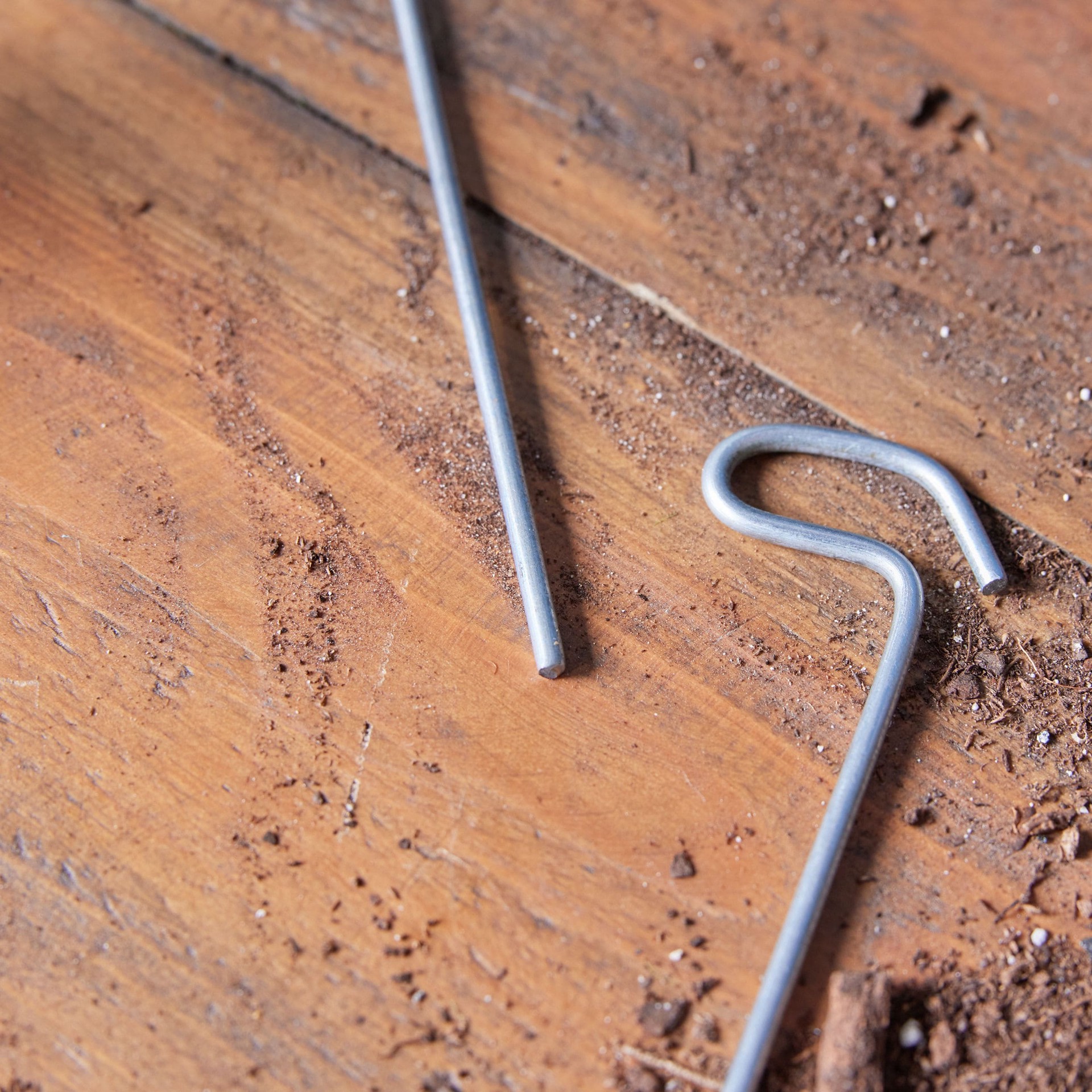 slide 2 of 6, 7-in Silver Steel Functional Plant hook(s), 1 ct