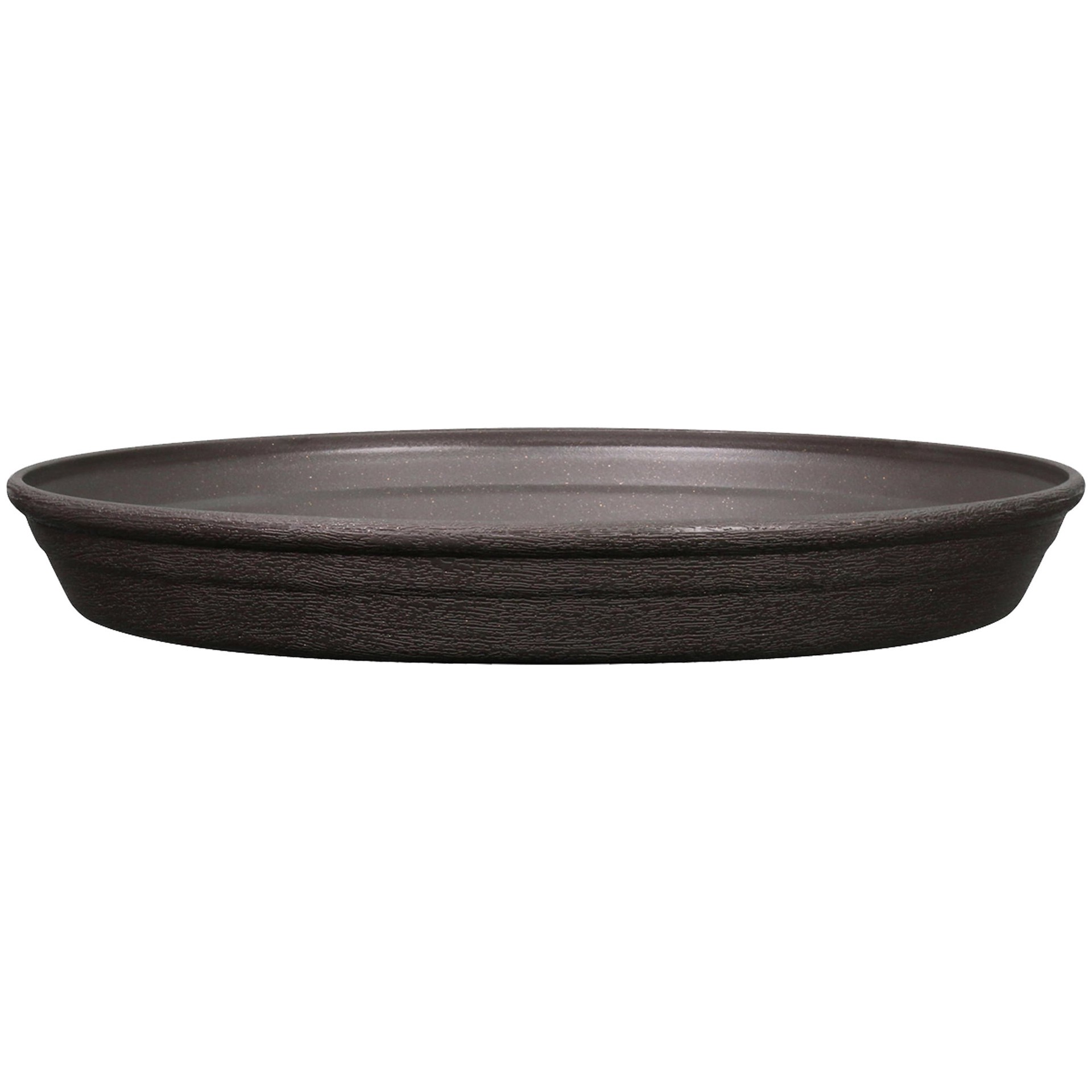 slide 1 of 6, Style Selections 15.24-in Rust Plastic Plant Saucer, 1 ct