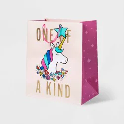 XLarge 'One of A Kind' Unicorn Birthday Gift Bag Pink - Spritz™