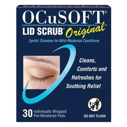 OCuSOFT Eye Lid Scrub Original Pre-Moistened Pads - 30ct