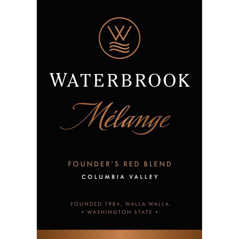 slide 4 of 4, Waterbrook Melange Noir Red Blend Wine - 750ml Bottle, 750 ml