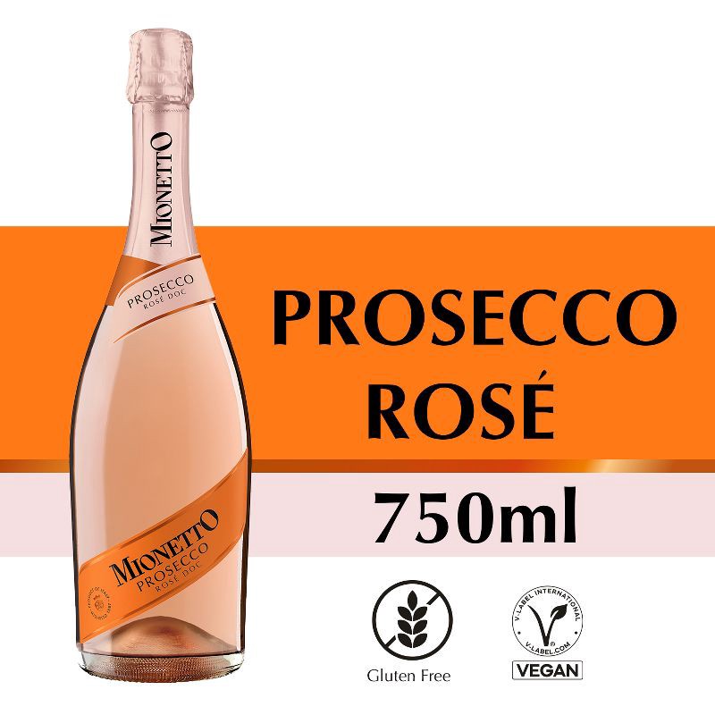 slide 7 of 7, Mionetto Prosecco Rosé Wine - 750ml Bottle, 750 ml