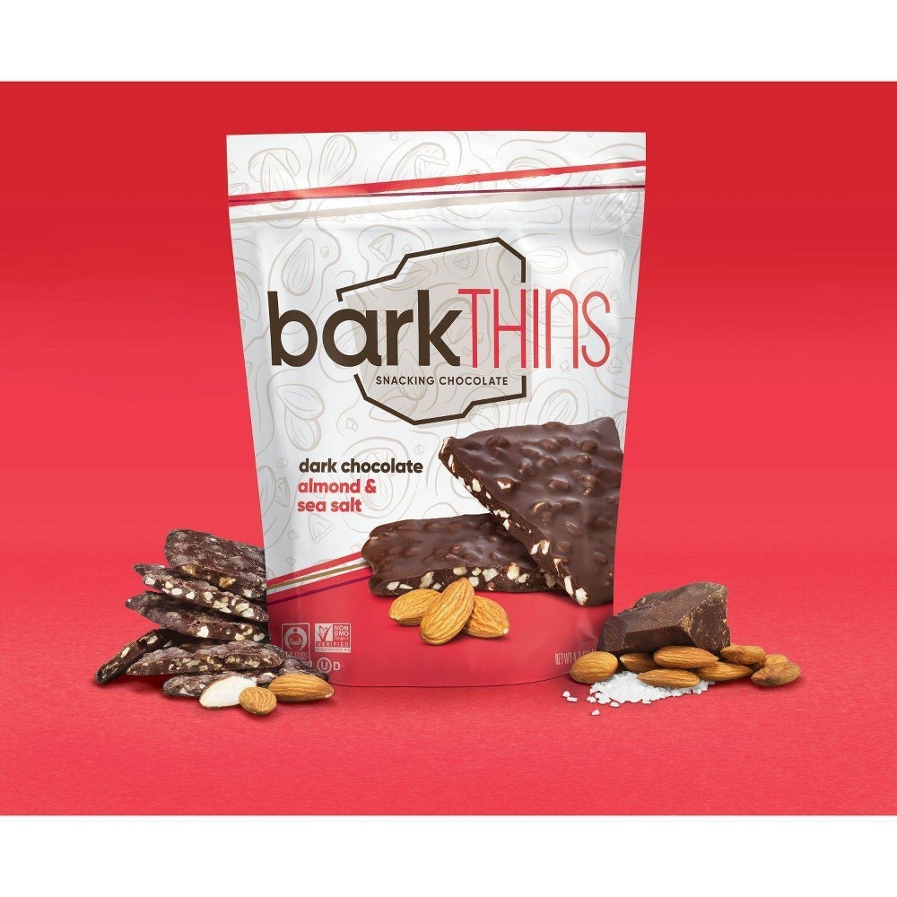 slide 5 of 6, barkTHINS Almond with Sea Salt Dark Chocolate - 10oz, 10 oz