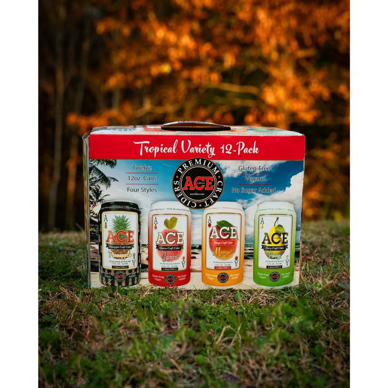 slide 3 of 12, ACE Cider ACE Hard Cider Variety Pack - 12pk/12 fl oz Cans, 12 ct; 12 fl oz