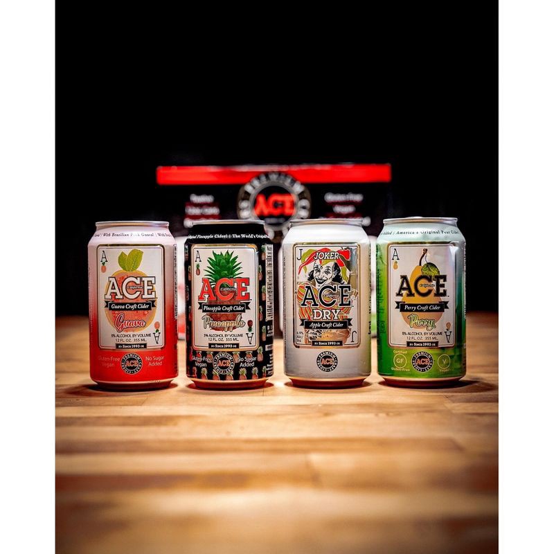 slide 12 of 12, ACE Cider ACE Hard Cider Variety Pack - 12pk/12 fl oz Cans, 12 ct; 12 fl oz