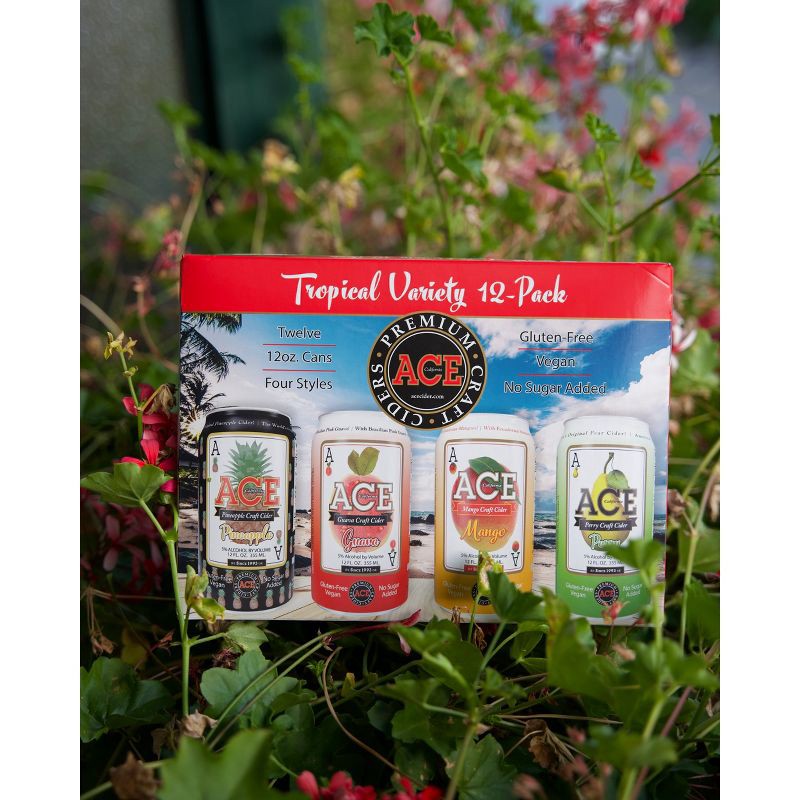 slide 4 of 12, ACE Cider ACE Hard Cider Variety Pack - 12pk/12 fl oz Cans, 12 ct; 12 fl oz
