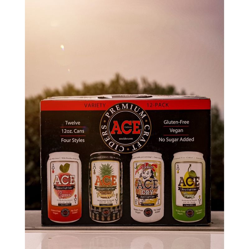 slide 9 of 12, ACE Cider ACE Hard Cider Variety Pack - 12pk/12 fl oz Cans, 12 ct; 12 fl oz