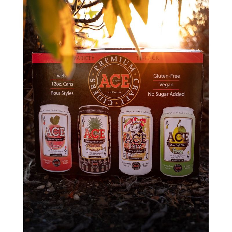 slide 11 of 12, ACE Cider ACE Hard Cider Variety Pack - 12pk/12 fl oz Cans, 12 ct; 12 fl oz