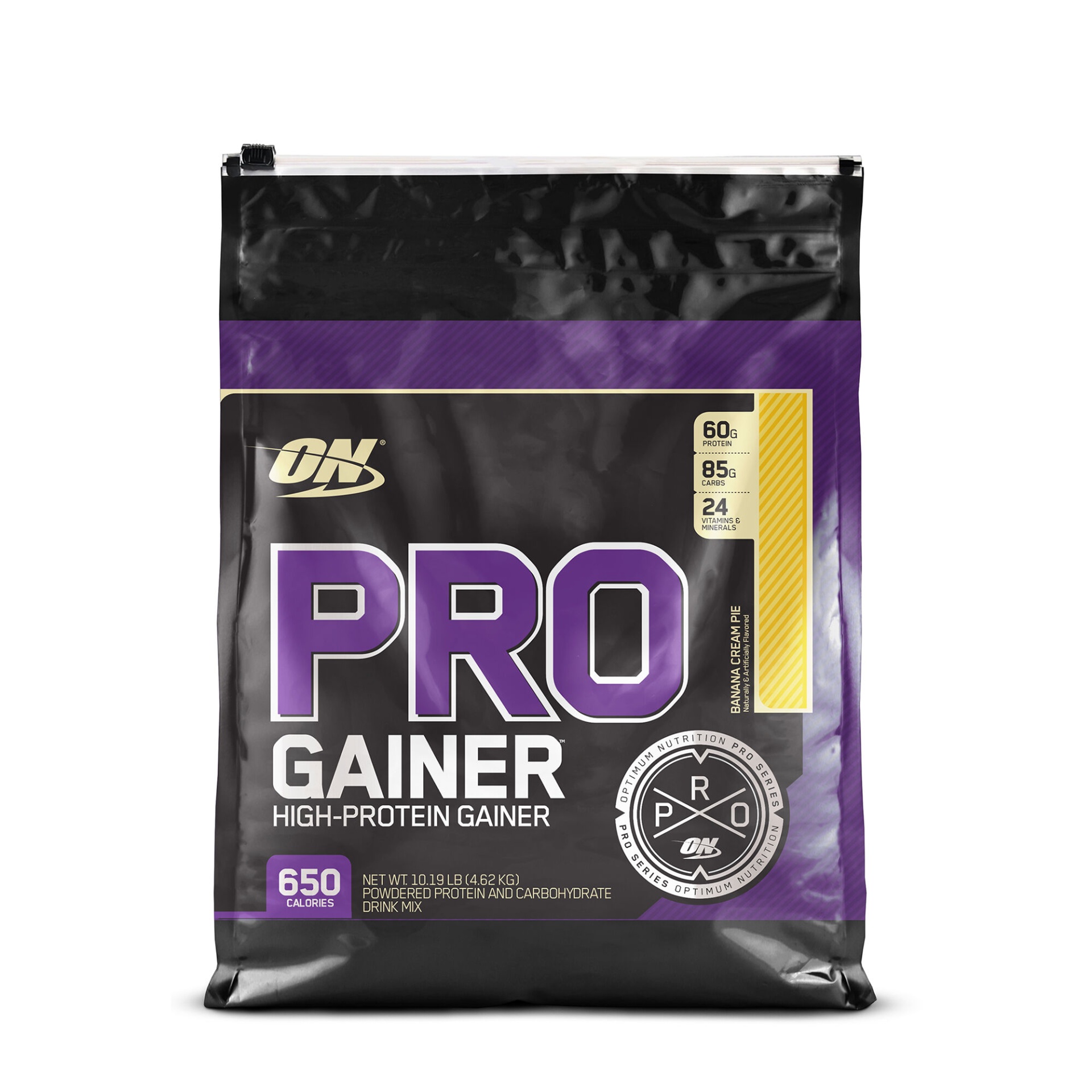 slide 1 of 1, Optimum Nutrition PRO Gainer - Banana Cream Pie, 10 lb