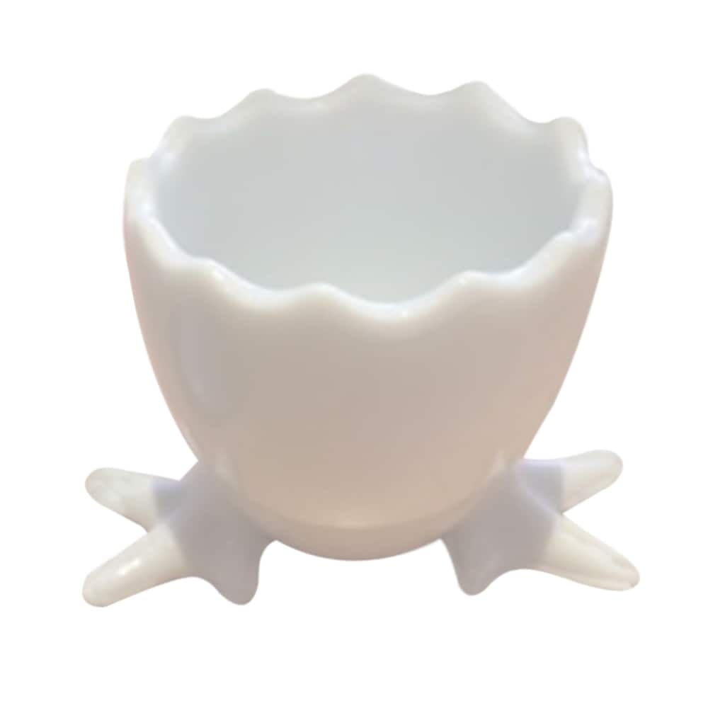 slide 1 of 1, Holiday Home Footed Egg Cup - White, 1 ct