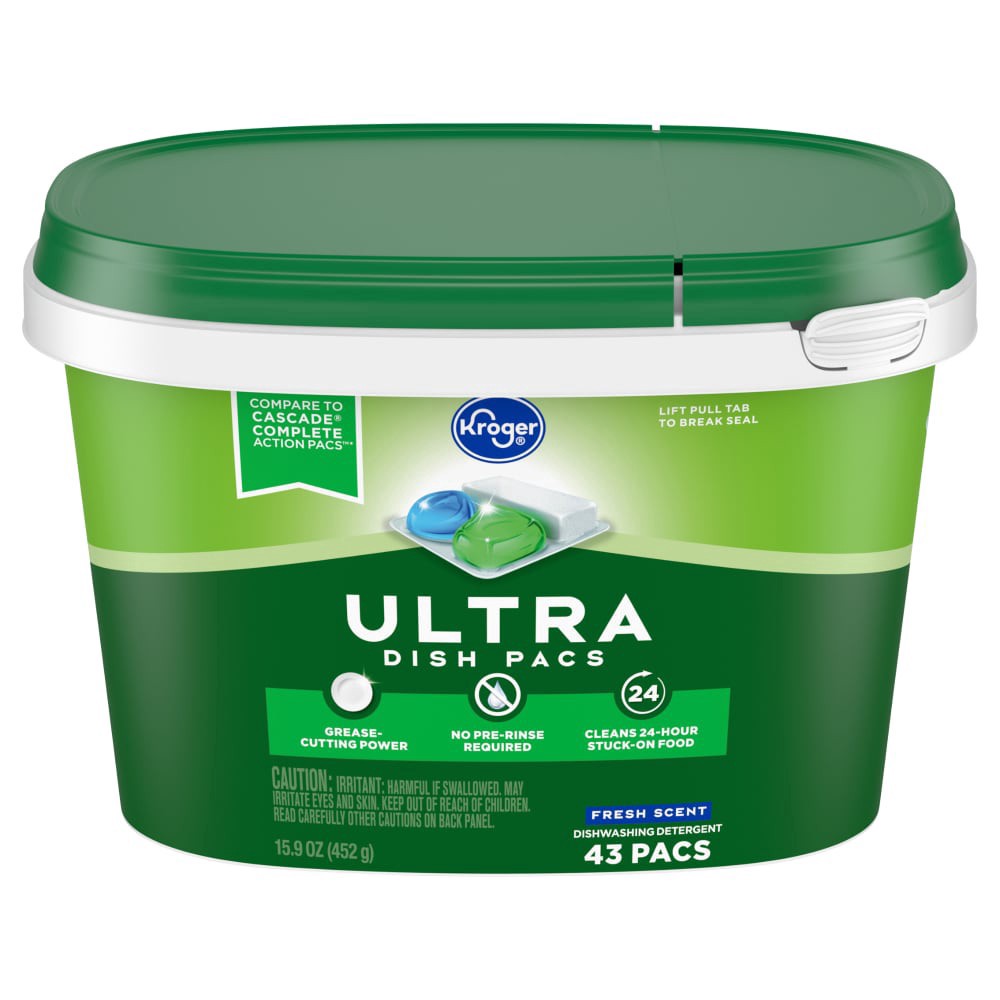 slide 1 of 1, Kroger® Ultra Dish Pacs, 43 ct