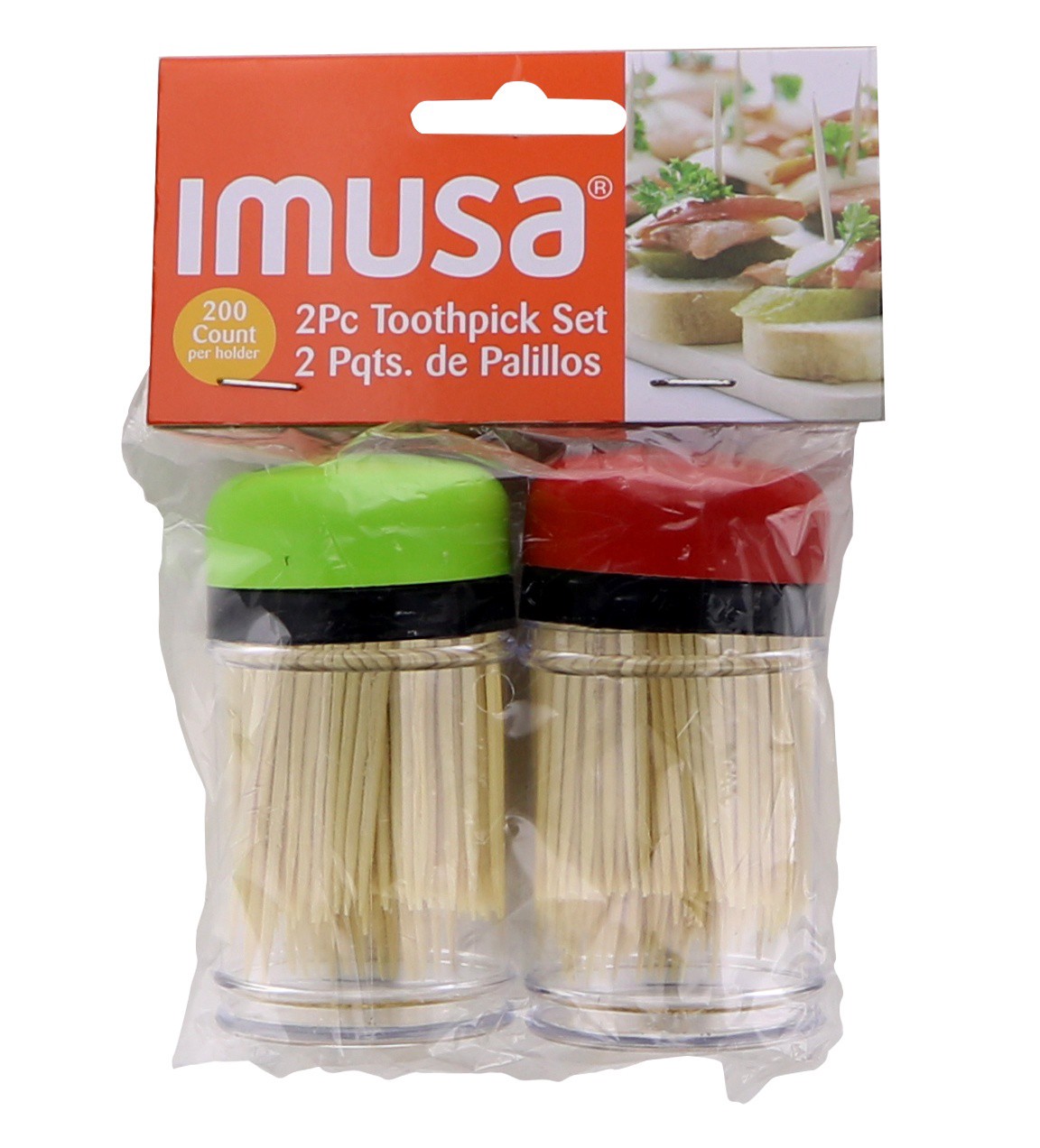 slide 1 of 1, IMUSA Toothpick Set, 2 pk; 200 ct