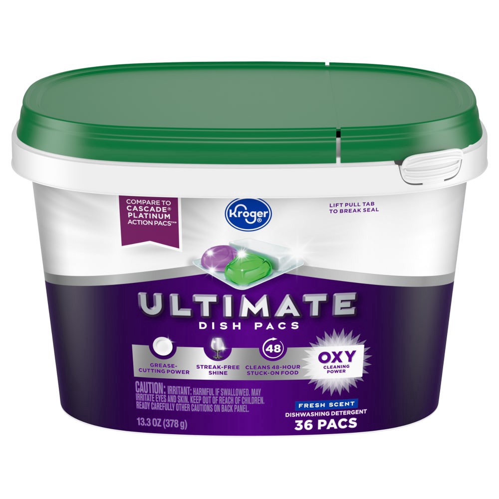 slide 1 of 1, Kroger® Ultimate Fresh Scent Dish Pacs, 36 ct