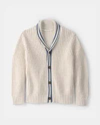 Carters Boys Striped Cardigan Sweater - Cream Cream 6