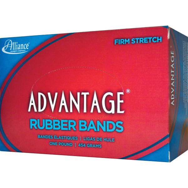 slide 7 of 8, Alliance Rubber Advantage Rubber Bands, Size 107, 7 in x 5/8 in, Natural, Box of 40, 1 ct