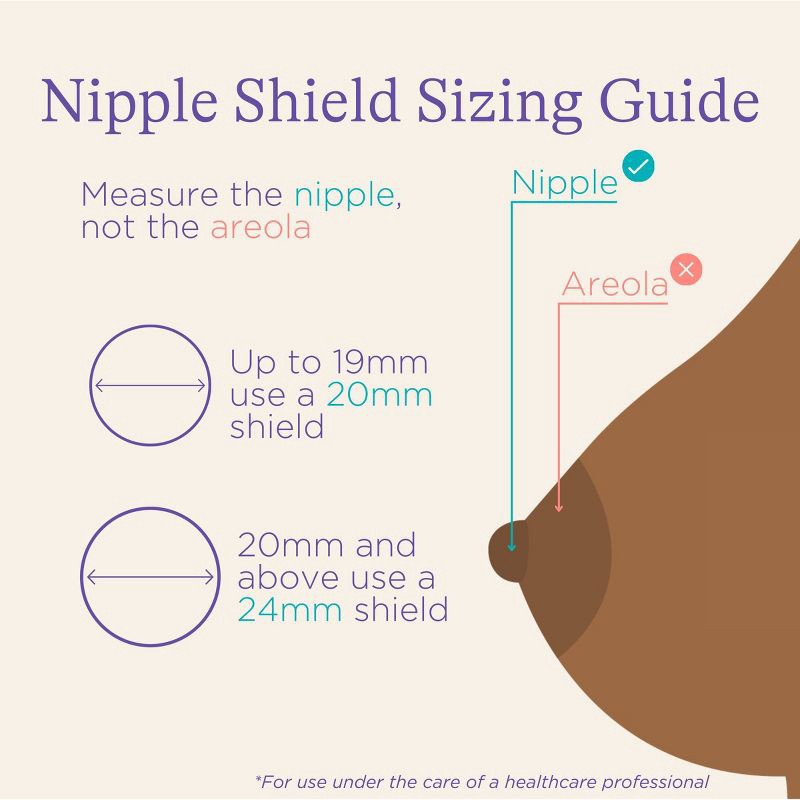 slide 3 of 10, Lansinoh Contact Nipple Shield with Case - 24mm - 2ct, 2 ct