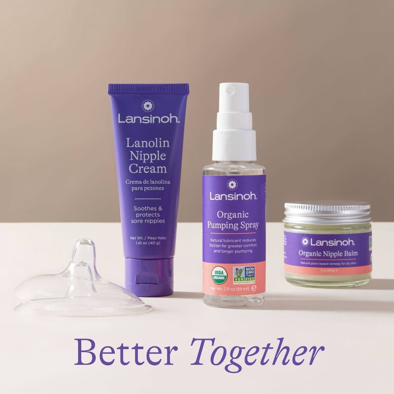 slide 8 of 9, Lansinoh Contact Nipple Shield with Case - 24mm - 2ct, 2 ct