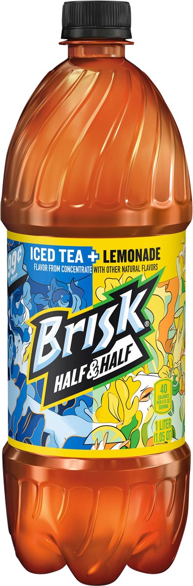 slide 3 of 6, Brisk Half & Half, 1 l