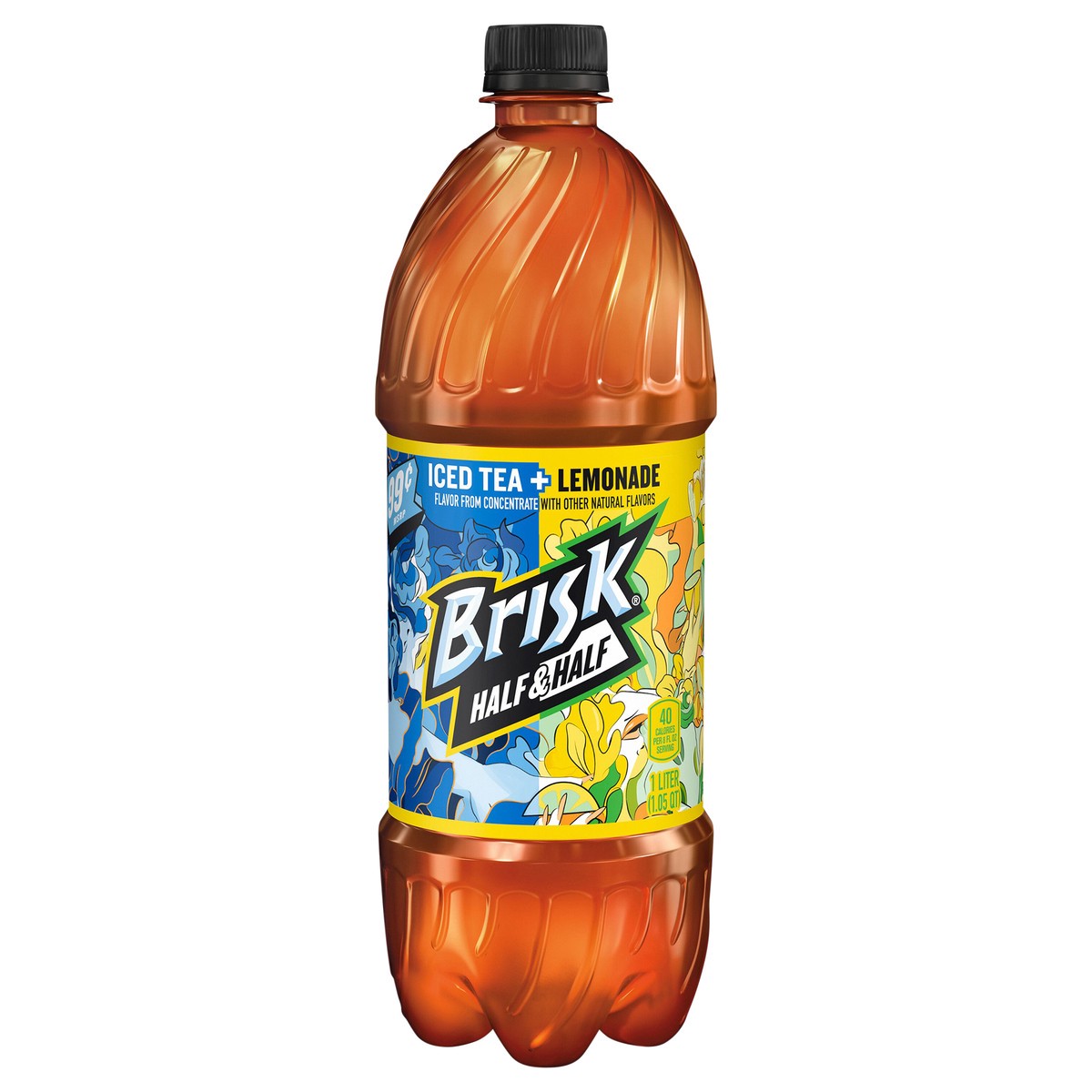 slide 1 of 6, Brisk Half & Half, 1 l