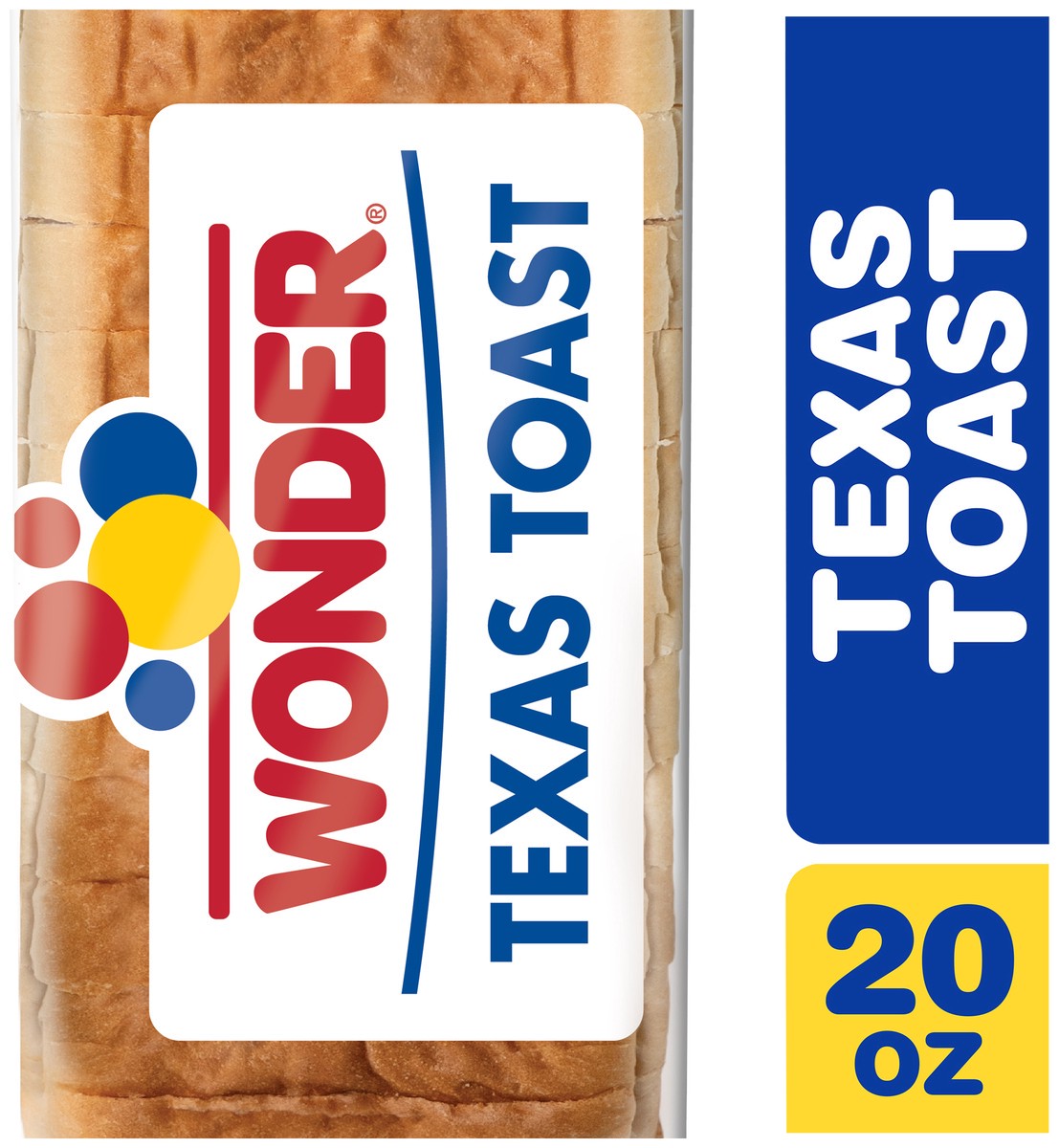 slide 8 of 13, Wonder Bread Texas Toast, Thick Sliced White Bread, 20 oz Loaf, 20 oz