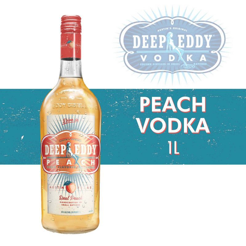 slide 3 of 7, Deep Eddy Peach Vodka - 1L Bottle, 1 liter