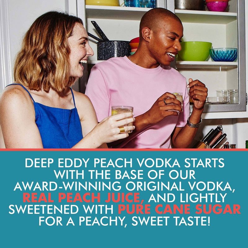 slide 4 of 7, Deep Eddy Peach Vodka - 1L Bottle, 1 liter