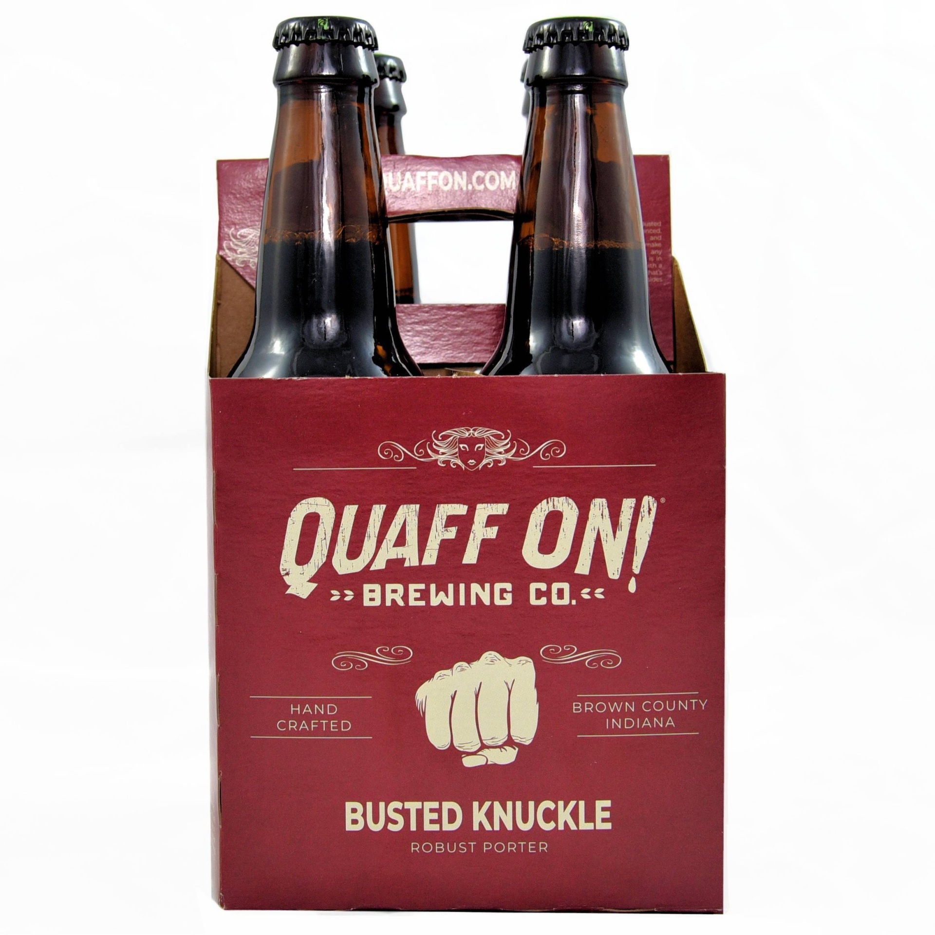 slide 1 of 1, Quaff On! Busted Knuckle Robust Porter Beer - 4pk/12 fl oz Bottles, 4 ct; 12 fl oz