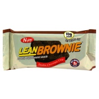slide 1 of 1, N-Joy Lean Brownie Protein Supplement Snack Double Chocolate Chip - 1.5 Oz, 1.5 oz