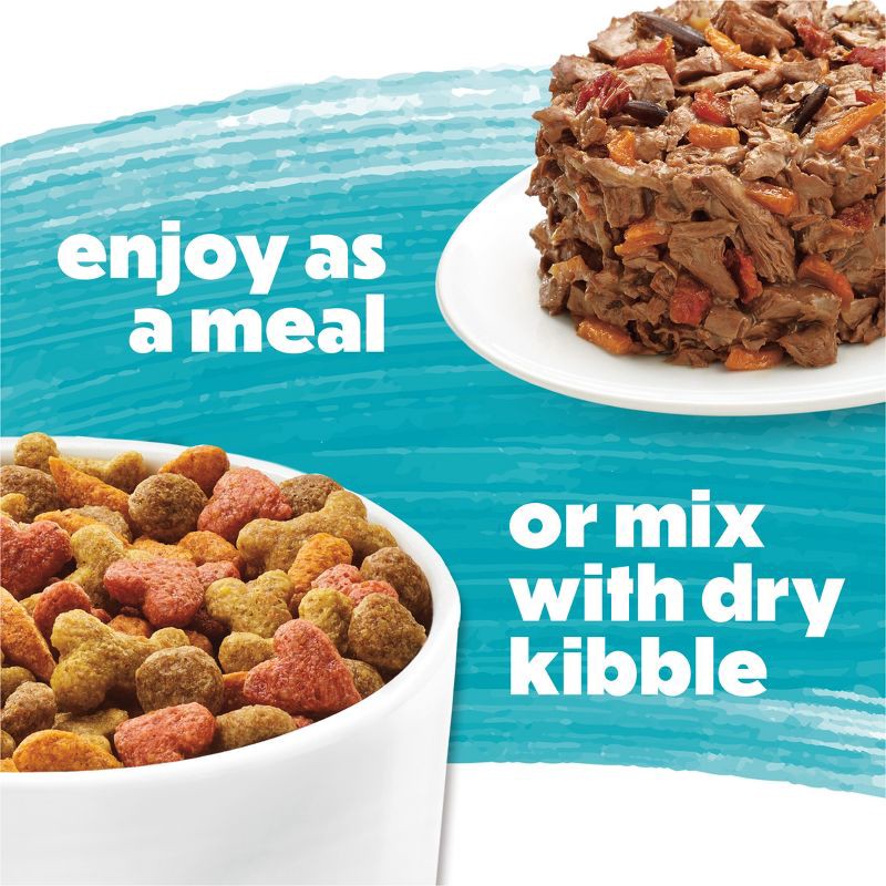 slide 9 of 14, Purina Beneful IncrediBites Chicken, Beef & Salmon Recipes Small Dogs Wet Dog Food - 3oz/12ct Variety Pack, 12 ct; 3 oz