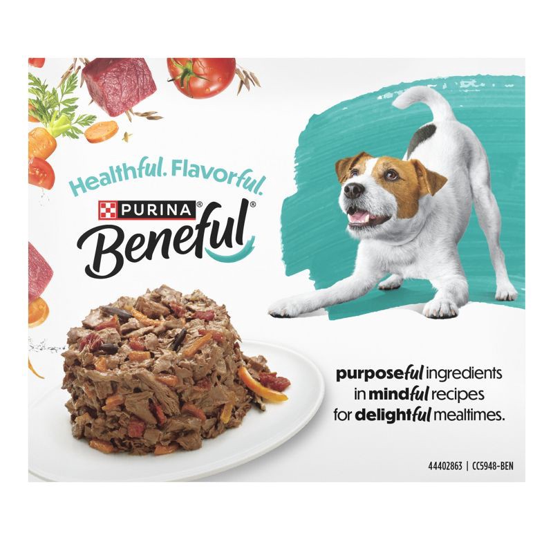 slide 10 of 14, Purina Beneful IncrediBites Chicken, Beef & Salmon Recipes Small Dogs Wet Dog Food - 3oz/12ct Variety Pack, 12 ct; 3 oz