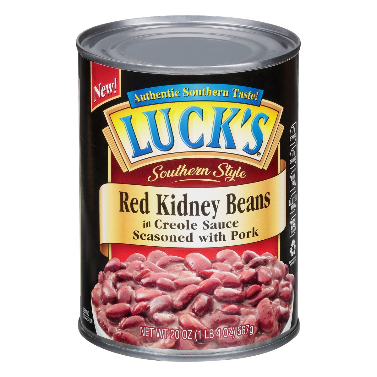 slide 9 of 13, Luck's Seasoned with Pork Southern Style Red Kidney Beans in Creole Sauce 20 oz, 20 oz
