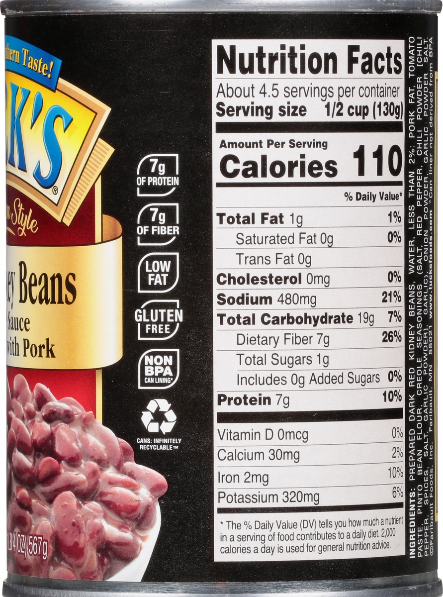 slide 12 of 13, Luck's Seasoned with Pork Southern Style Red Kidney Beans in Creole Sauce 20 oz, 20 oz
