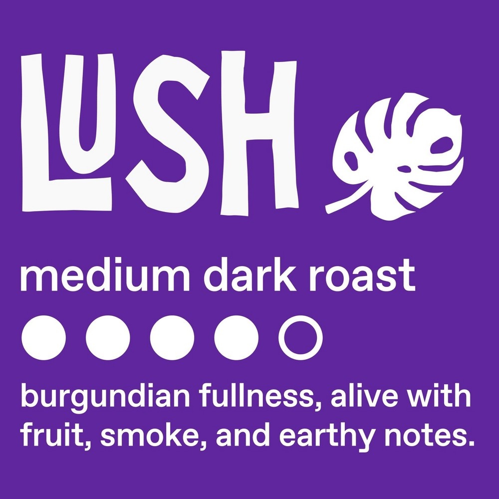 slide 10 of 12, Ethical Bean Coffee Lush Medium Dark Roast Ground Coffee, 8 oz