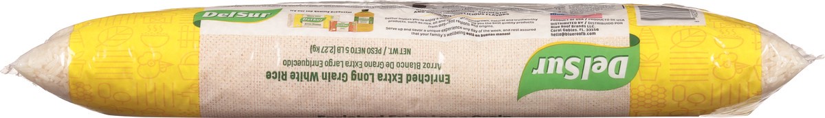 slide 2 of 9, Del Sur Enriched Extra Long Grain White Rice 5 lb, 5 lb