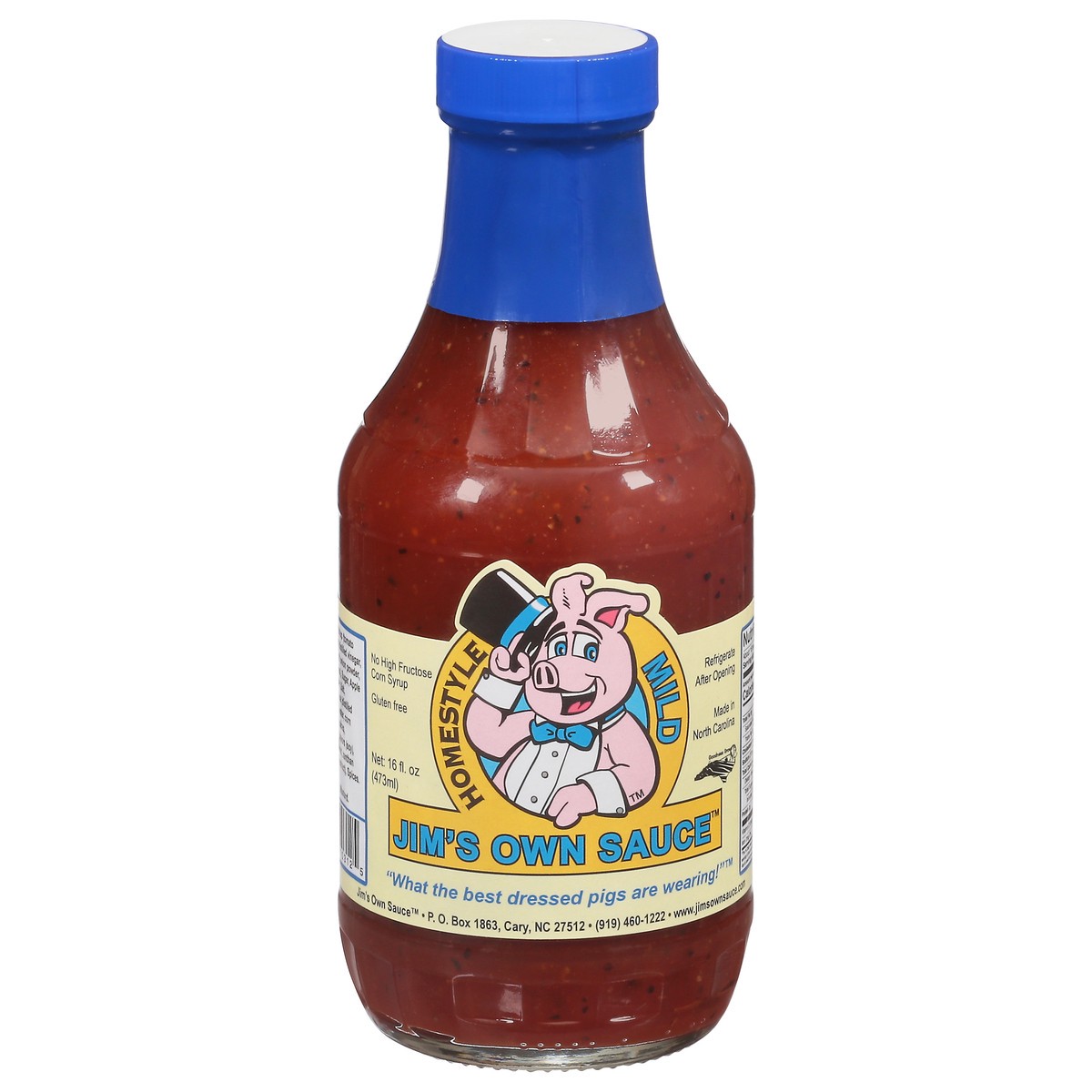 slide 1 of 13, Jim's Own Sauce Homestyle Mild Sauce 16 fl oz, 16 fl oz