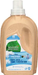 Seventh Generation Free & Clear Concentrated Liquid Laundry Detergent Fragrance Free, 66 Loads, 50 oz