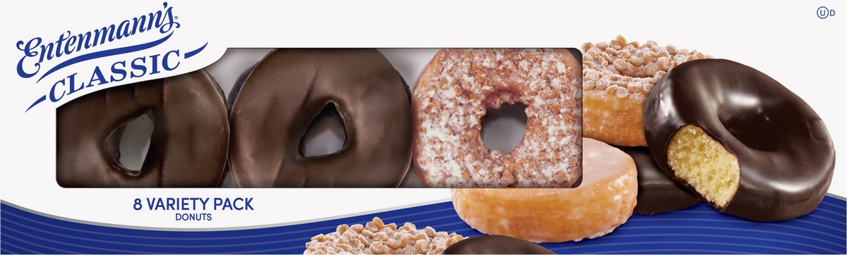 slide 4 of 11, Entenmann's Classic Assorted Donuts, 8 count, 16.8 oz, 8 ct