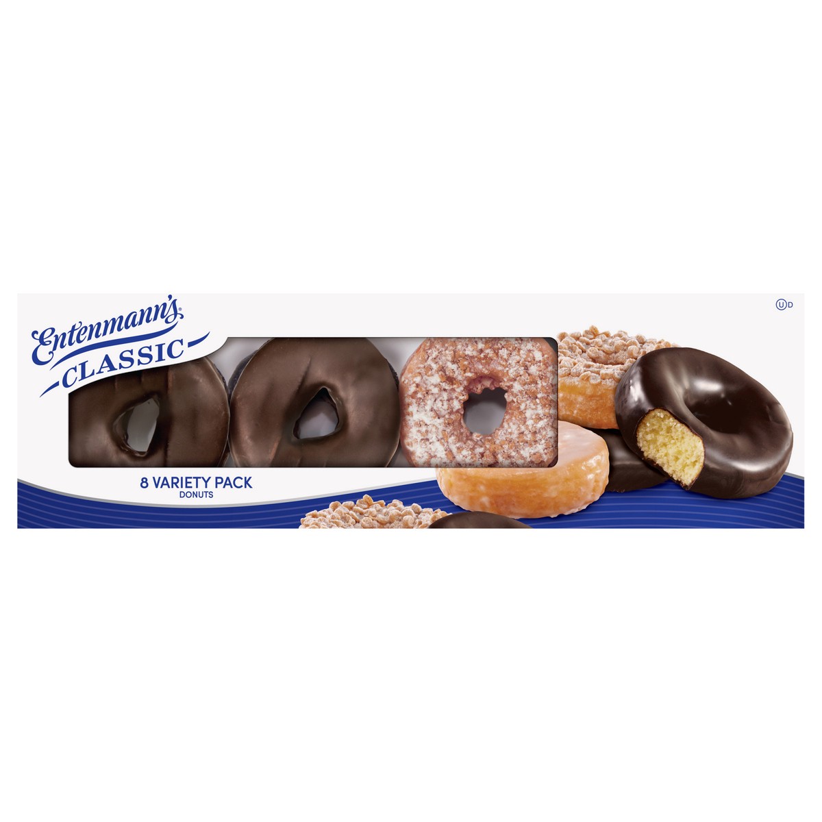 slide 11 of 11, Entenmann's Classic Assorted Donuts, 8 count, 16.8 oz, 8 ct