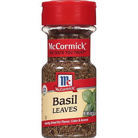 slide 1 of 1, Mccormick Basil Leaves- 0.62 oz, 0.62 oz