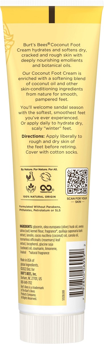 slide 12 of 12, Burt's Bees Coconut Oil Foot Cream, 4.34 oz