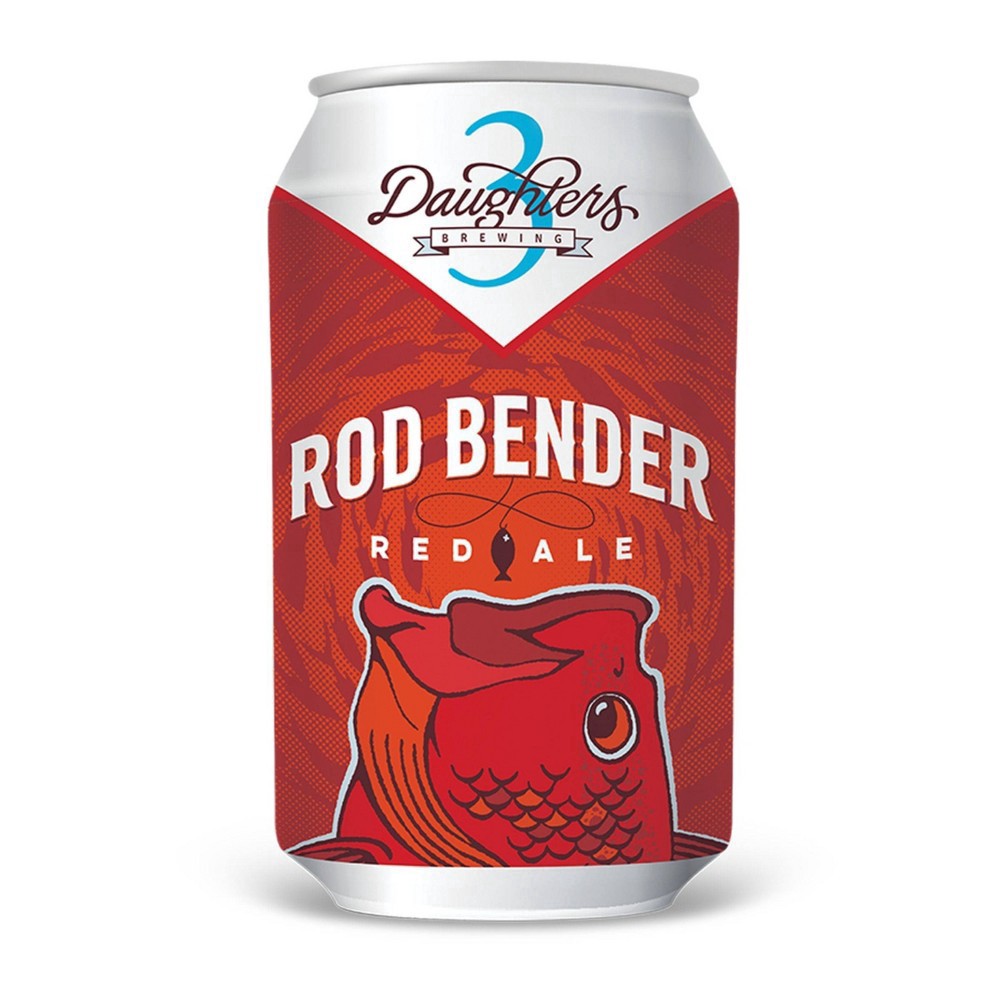 slide 3 of 4, 3 Daughters Brewing Rod Bender Red Ale, 6 ct; 12 oz
