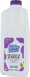 Valley Farms 2% Milkfat Reduced Fat Milk 0.5 gal Jug