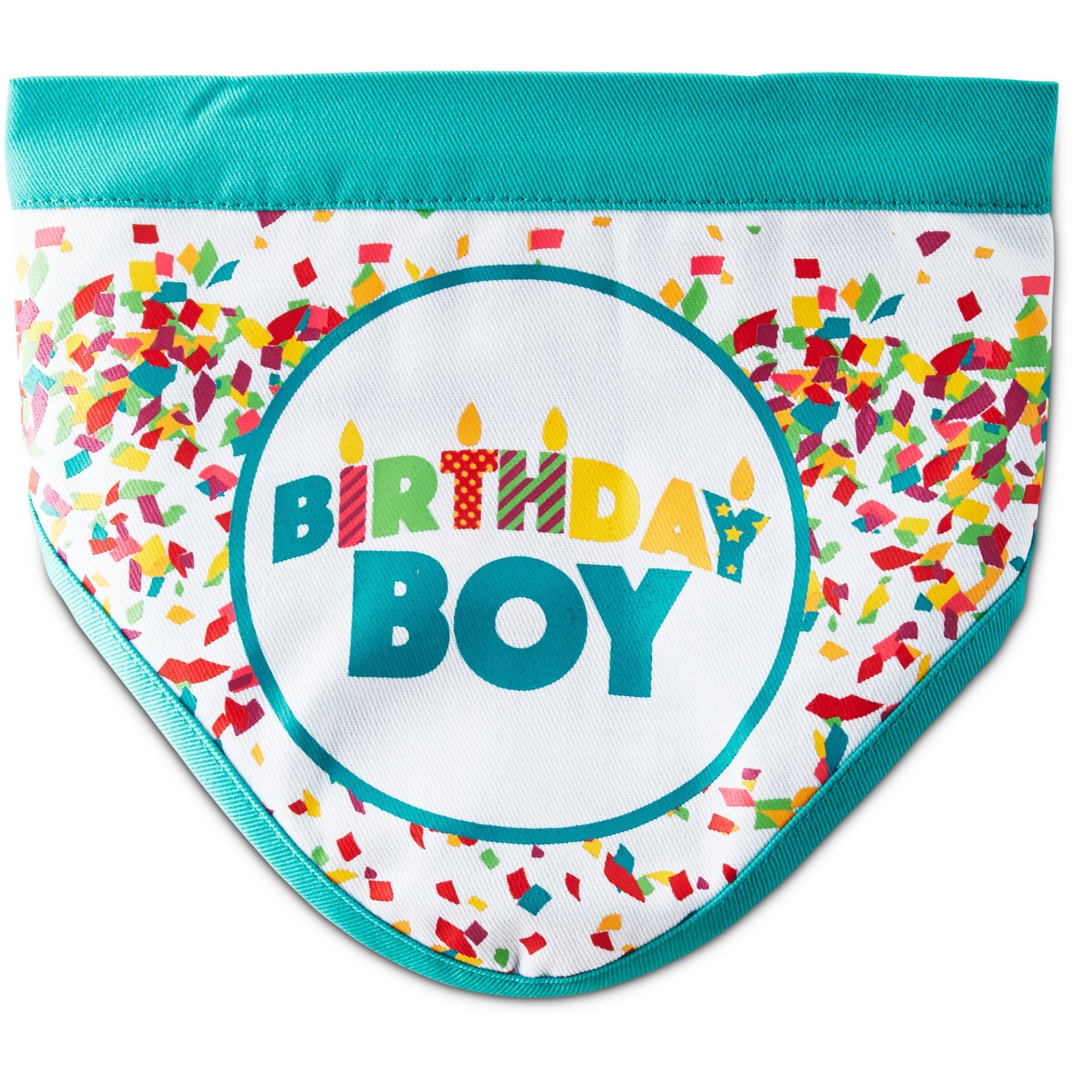 slide 1 of 1, You & Me Birthday Boy Dog Bandana, small/medium