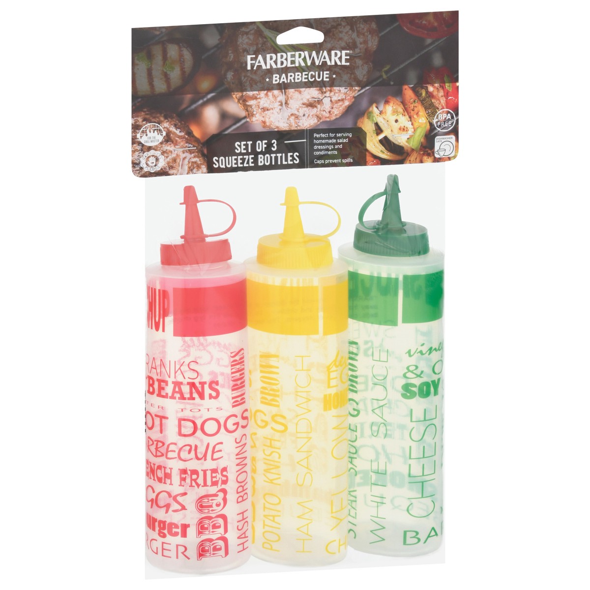slide 7 of 9, Farberware Barbecue Squeeze Bottles 3 Each, 3 ct