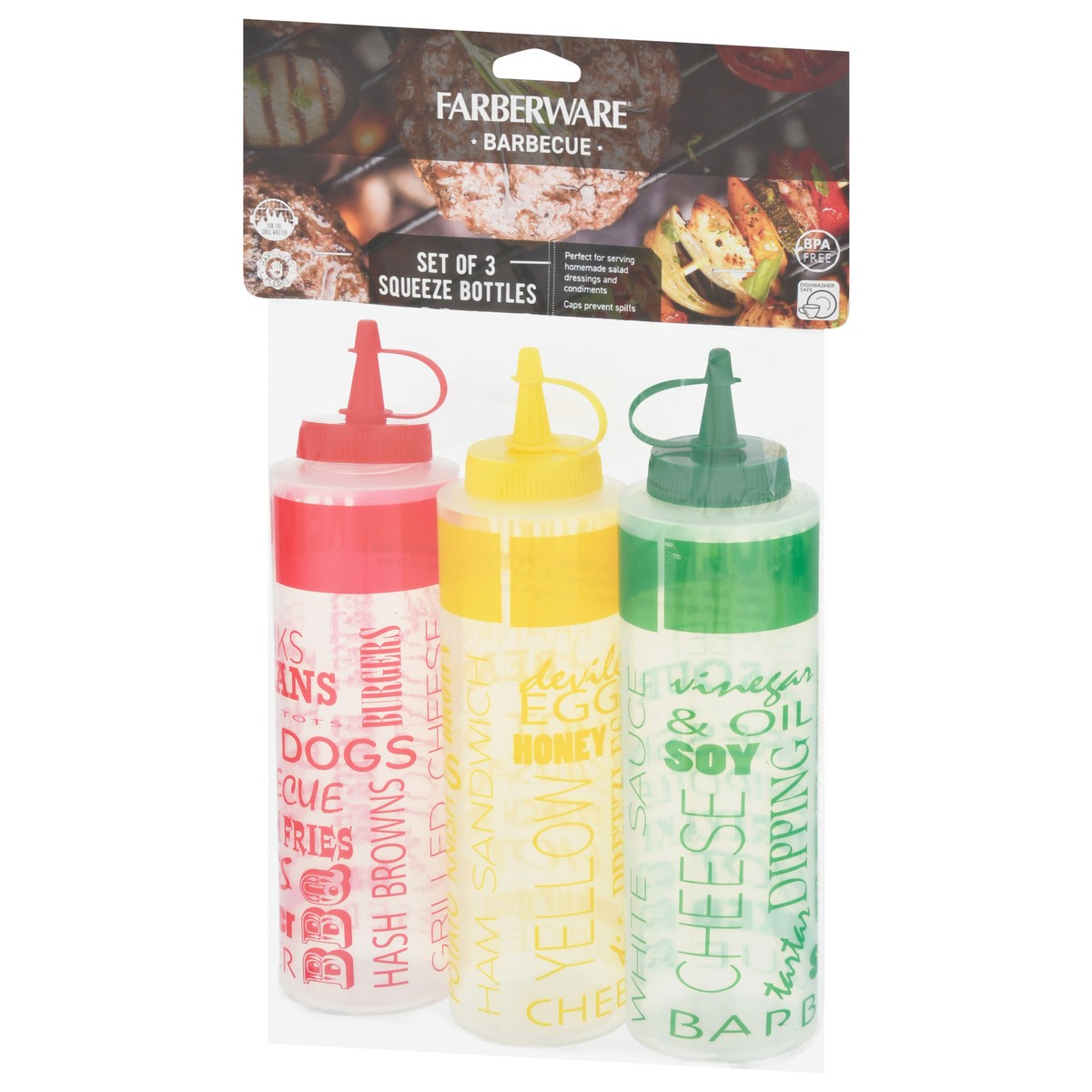 slide 4 of 9, Farberware Barbecue Squeeze Bottles 3 Each, 3 ct