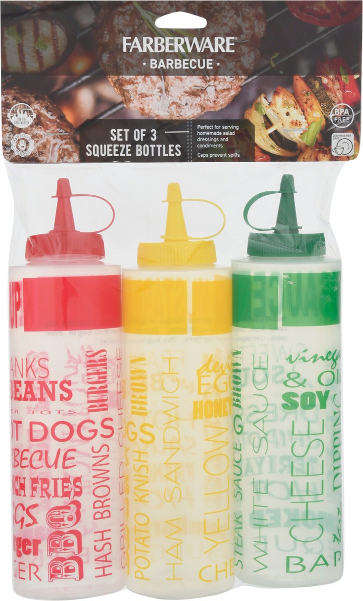 slide 5 of 9, Farberware Barbecue Squeeze Bottles 3 Each, 3 ct