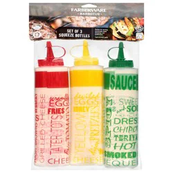 Farberware Barbecue Squeeze Bottles 3 Each