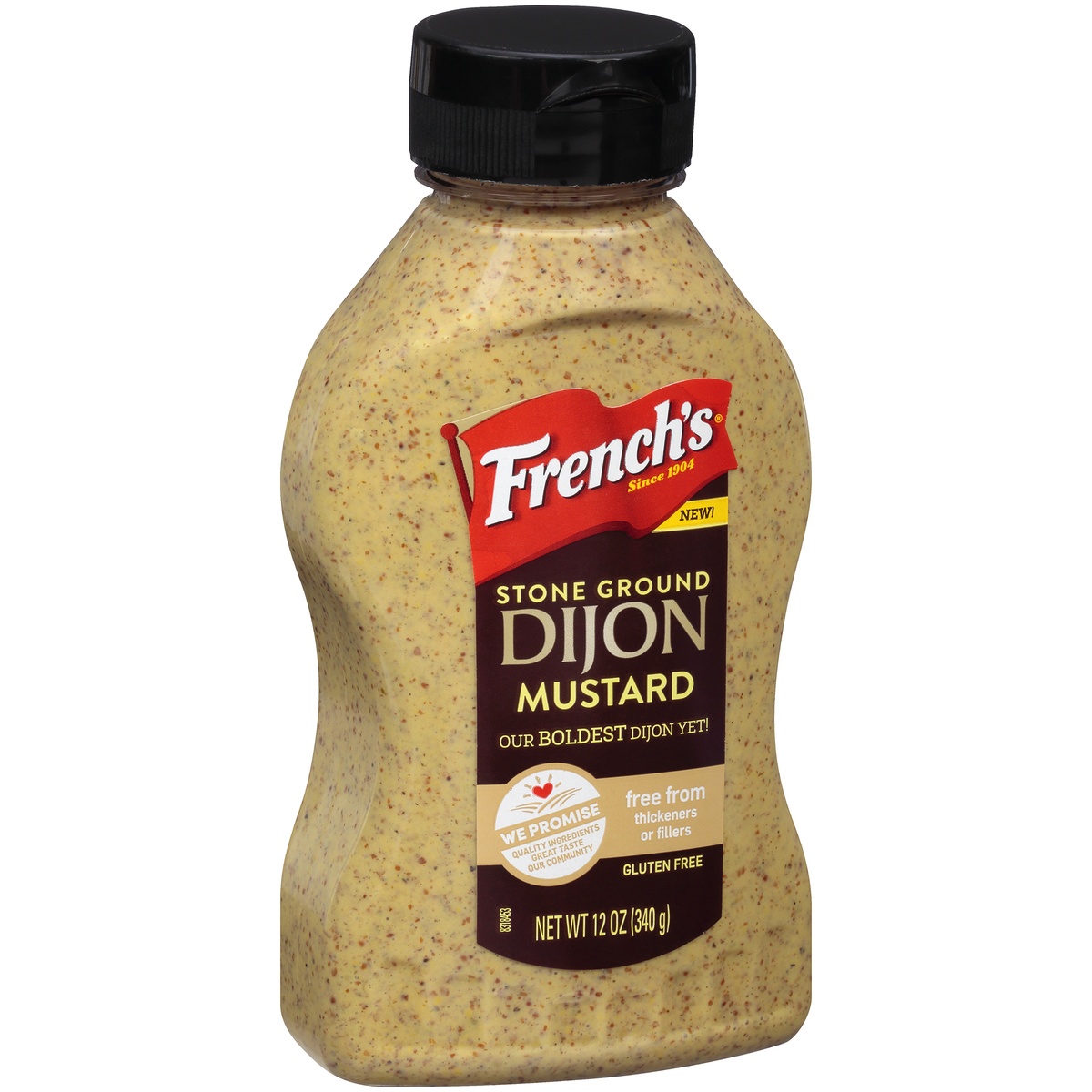 slide 2 of 9, French's Stone Ground Dijon Mustard, 12 oz