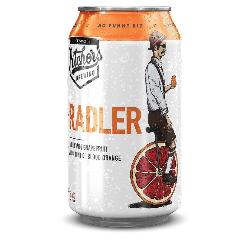slide 2 of 4, Two Pitchers Brewing Co Two Pitchers Grapefruit and Blood Orange Radler - 6pk/12 fl oz Cans, 6 ct; 12 fl oz